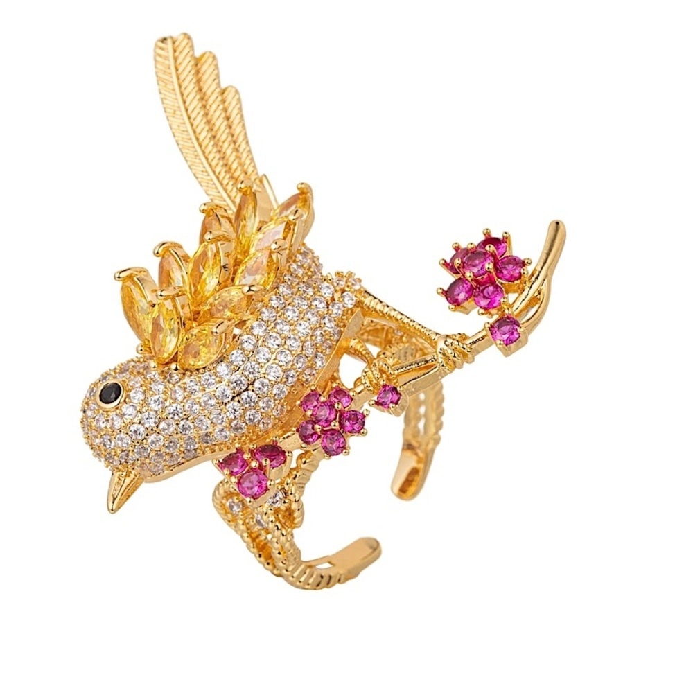 Eye Candy Los Angeles Birdie Adjustable Ring New